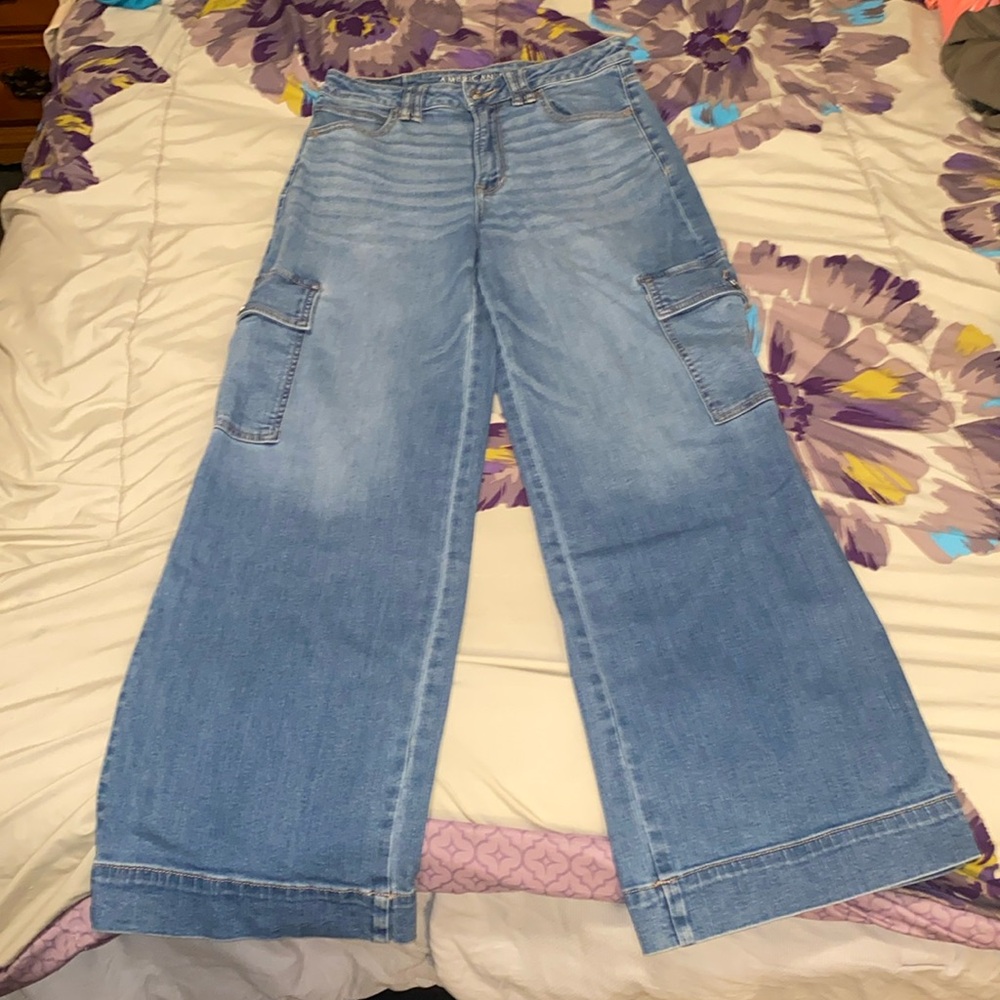 American Eagle wide leg jeans size 6